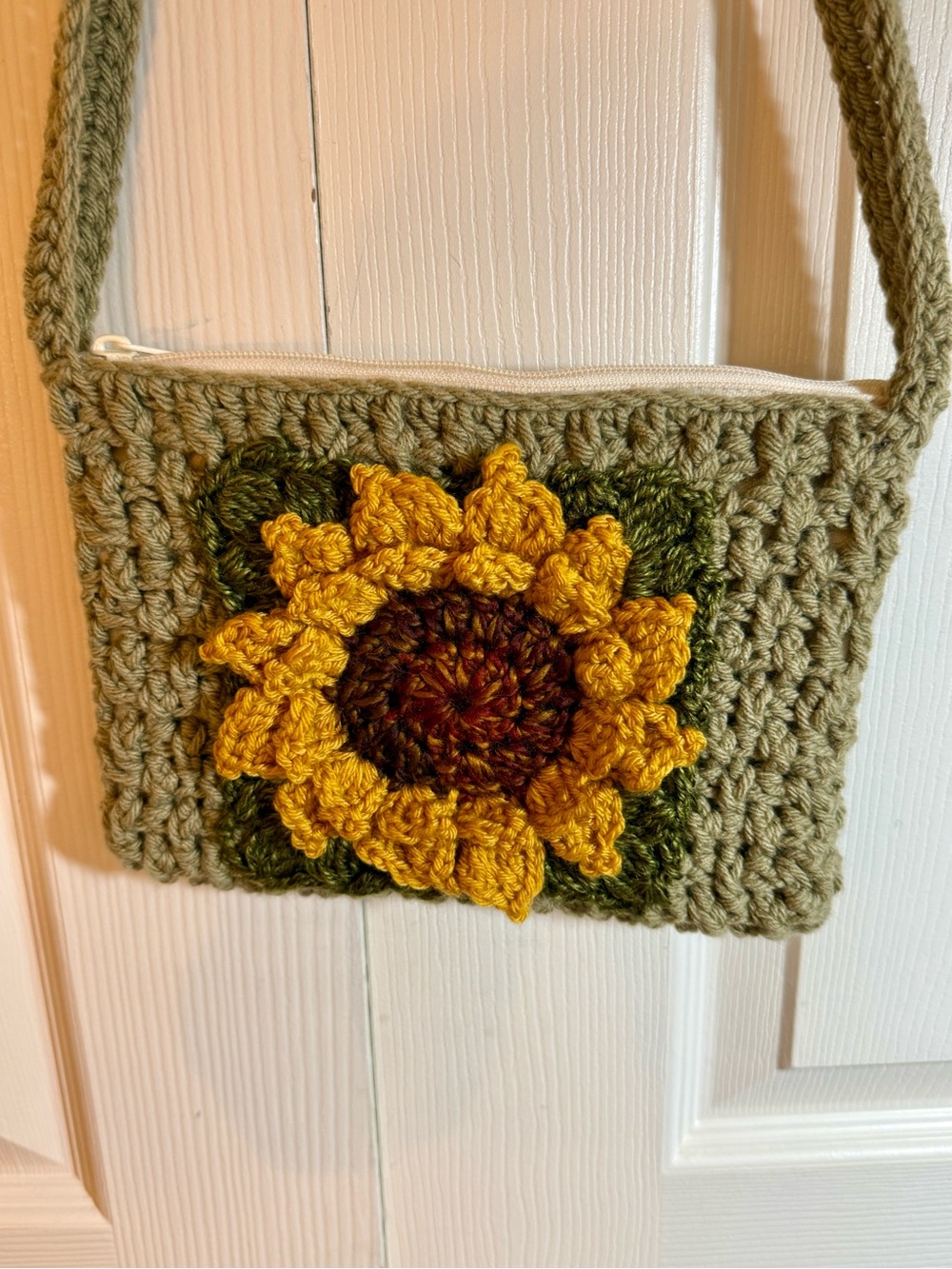 Handmade Sunflower Crochet Crossbody Bags All 3 for one price! - Picture 2 of 16